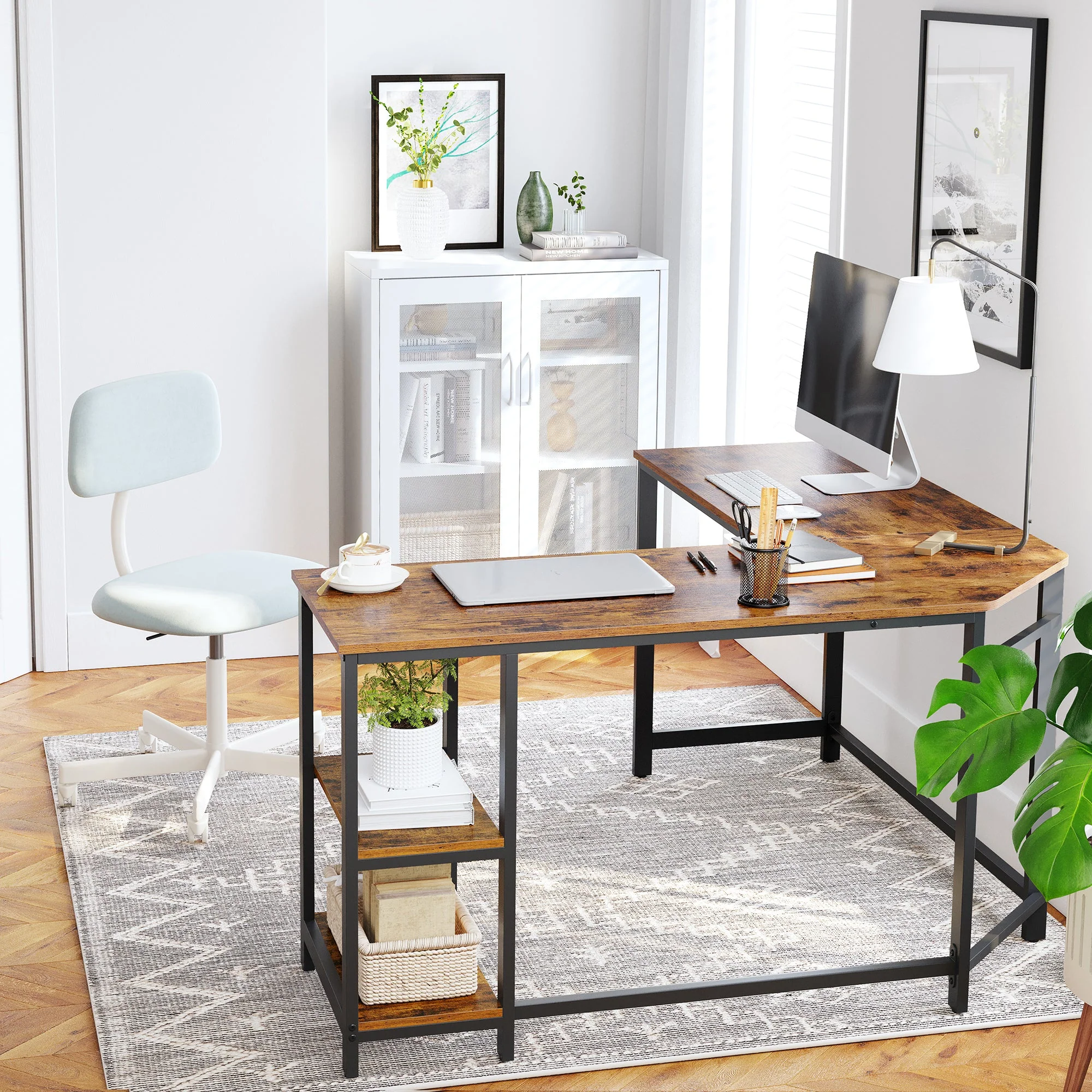 Vasagle L-Shaped Corner Computer Desk - Image 4