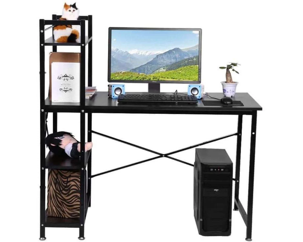 Computer Desk with Bookshelf - Image 10