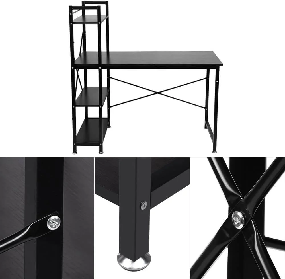 Computer Desk with Bookshelf - Image 3