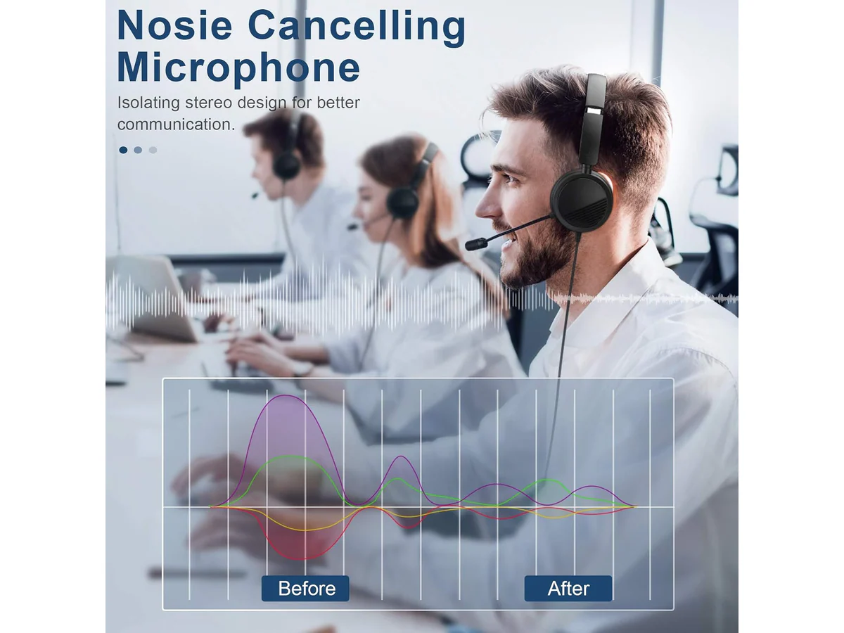 Computer Headset with Microphone - Image 4