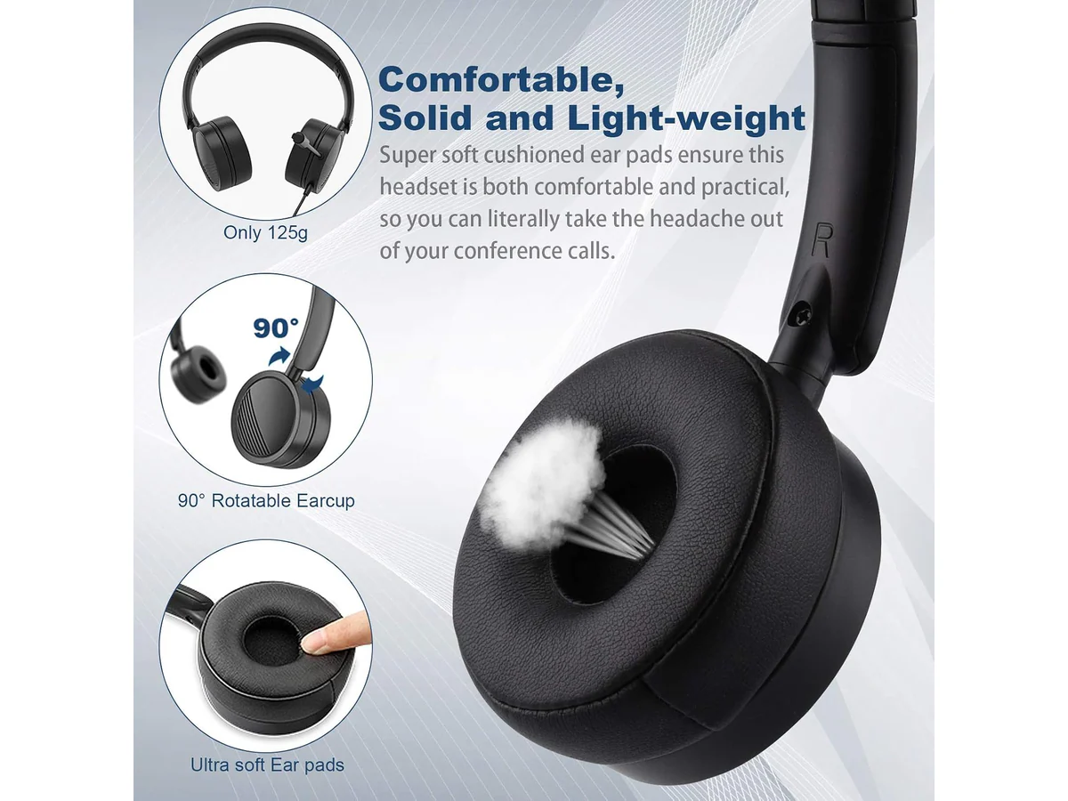 Computer Headset with Microphone - Image 6