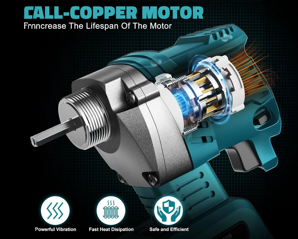 Concrete Compaction Tool – 600W Makita Compatible Cordless Concrete Vibration Tool - Image 5