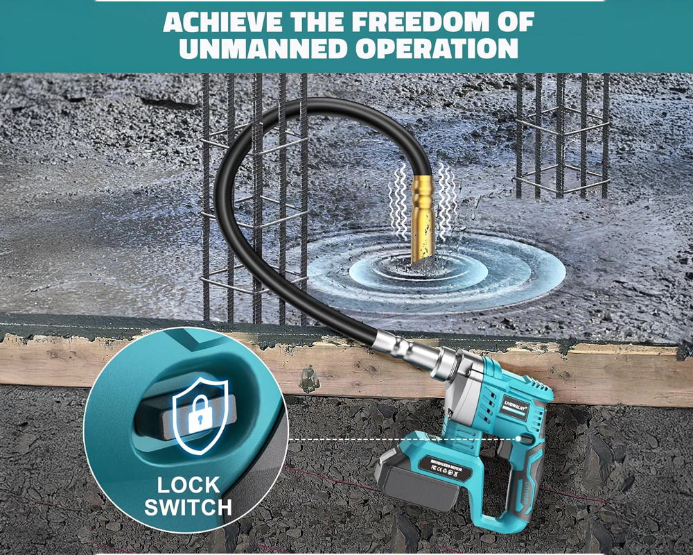 Concrete Compaction Tool – 600W Makita Compatible Cordless Concrete Vibration Tool - Image 6