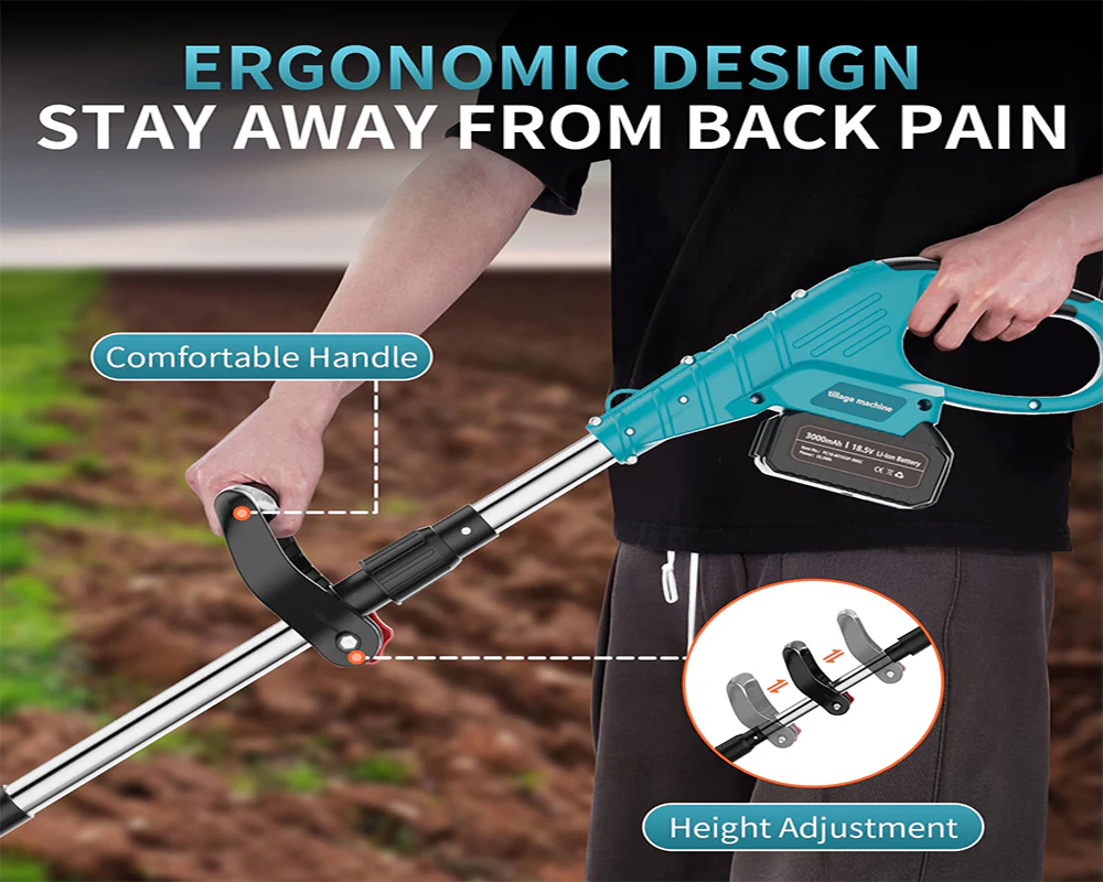 Cordless Cultivator Electric Tiller - Image 2