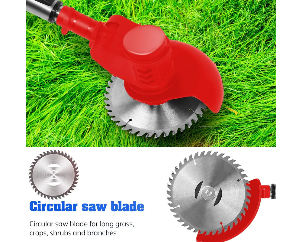 Cordless Grass Trimmer – 650W Foldable Lawn Mower with Adjustable Telescopic Handle - Image 6