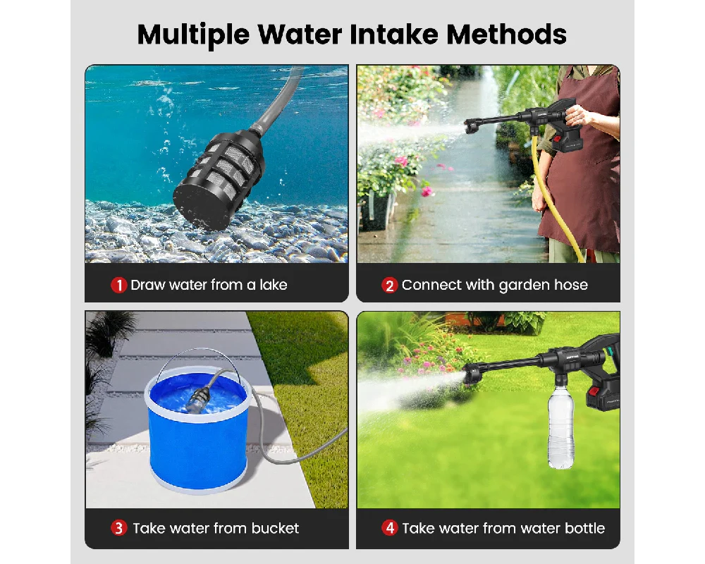 6in1 Cordless Electric High Pressure Washer 21V - Image 7