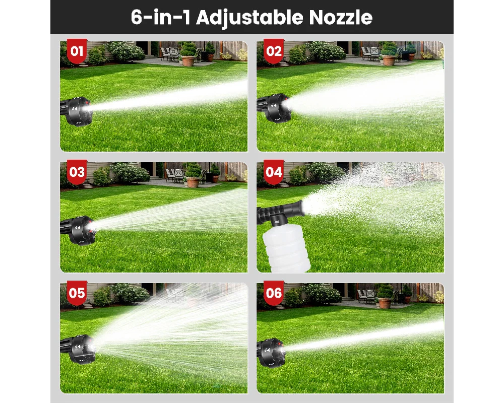 6in1 Cordless Electric High Pressure Washer 21V - Image 8