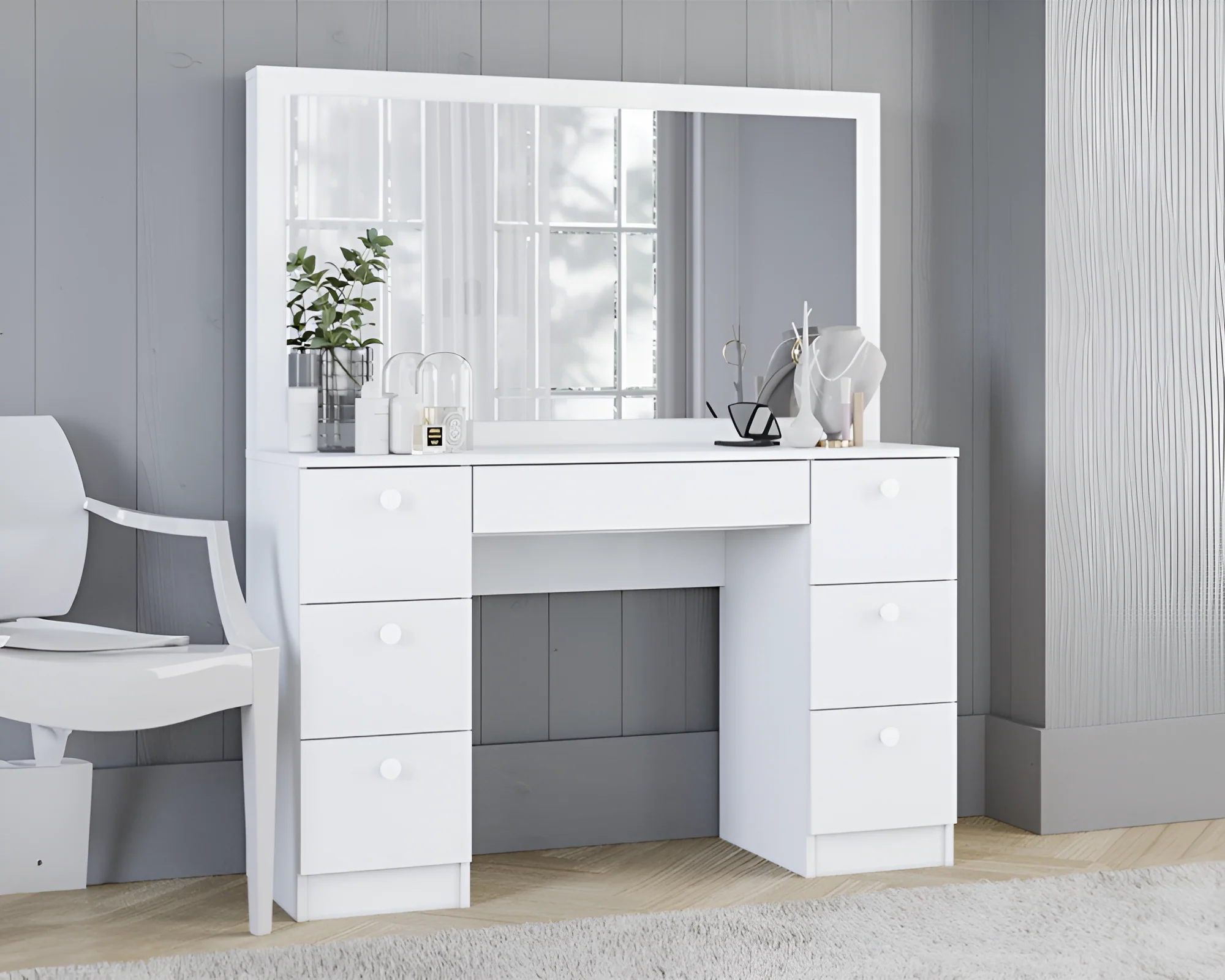 Dressing Table with Mirror - Image 3