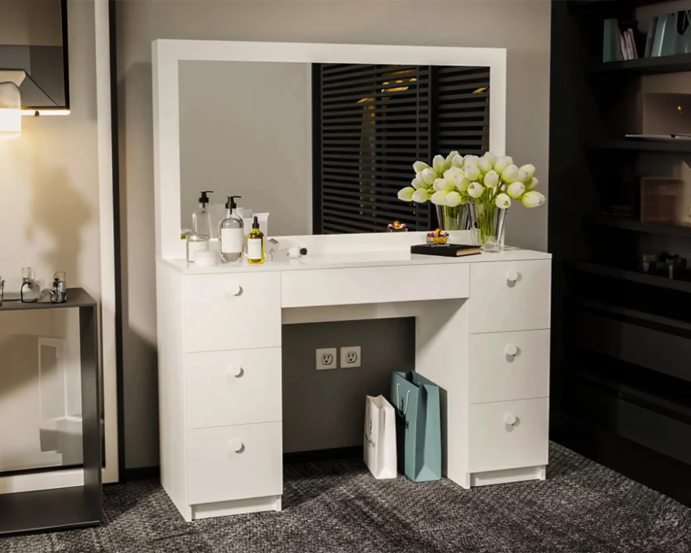 Dressing Table with Mirror - Image 4