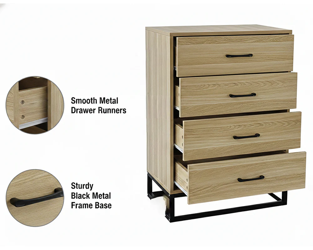 Tallboy with Drawers Chest of Drawers - Image 4