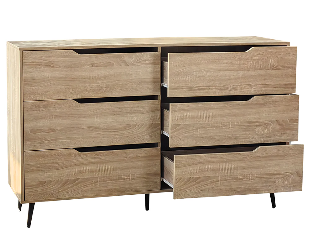 Tallboy Chest 6 Drawer Chest Tallboy - Image 4