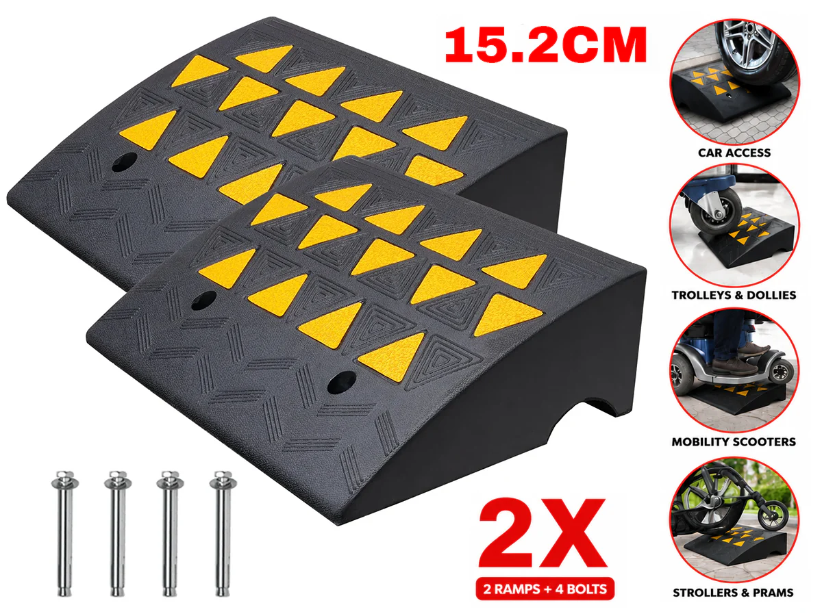 Kerb Ramp Curb Ramp Pair 15.2cm Car Ramps x 2 - Image 2