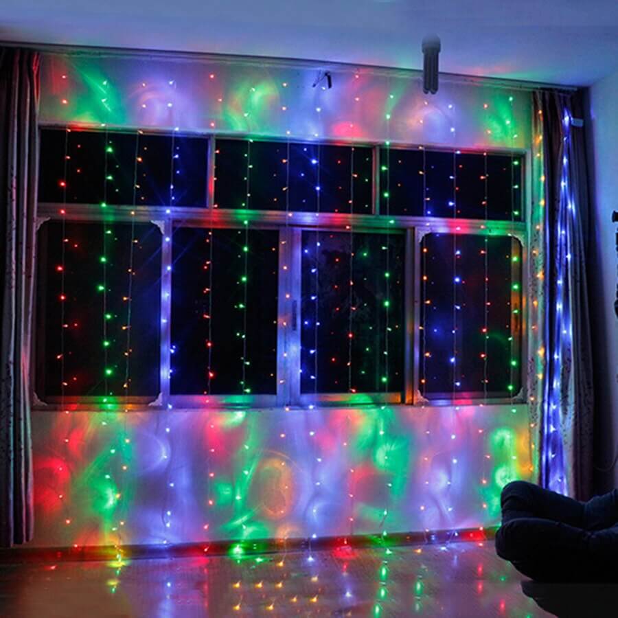 Curtain Lights 3*3m RGB Color - Image 6