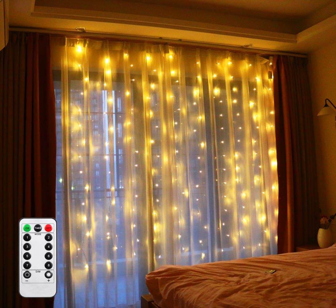 Curtain Lights 3M X 3M Warm White - Image 3