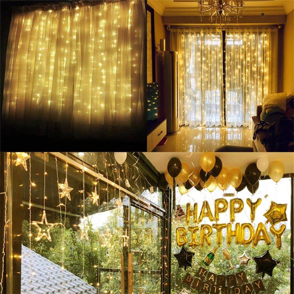 Curtain Lights 3M X 3M Warm White - Image 4