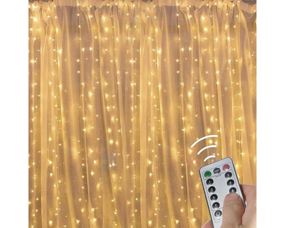 Curtain Lights 3M X 3M Warm White - Image 9