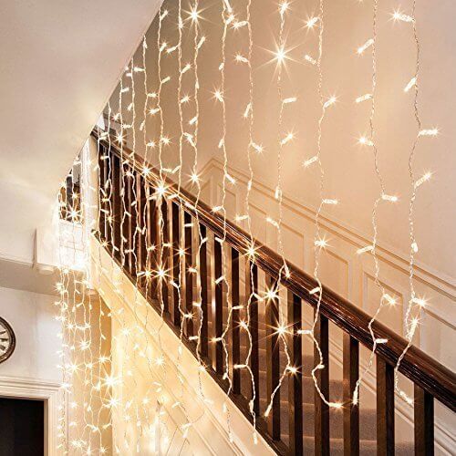 Curtain Lights 3 x 6m Warm White - Image 7