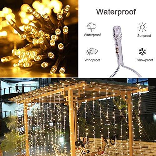 Curtain Lights 3 x 6m Warm White - Image 8