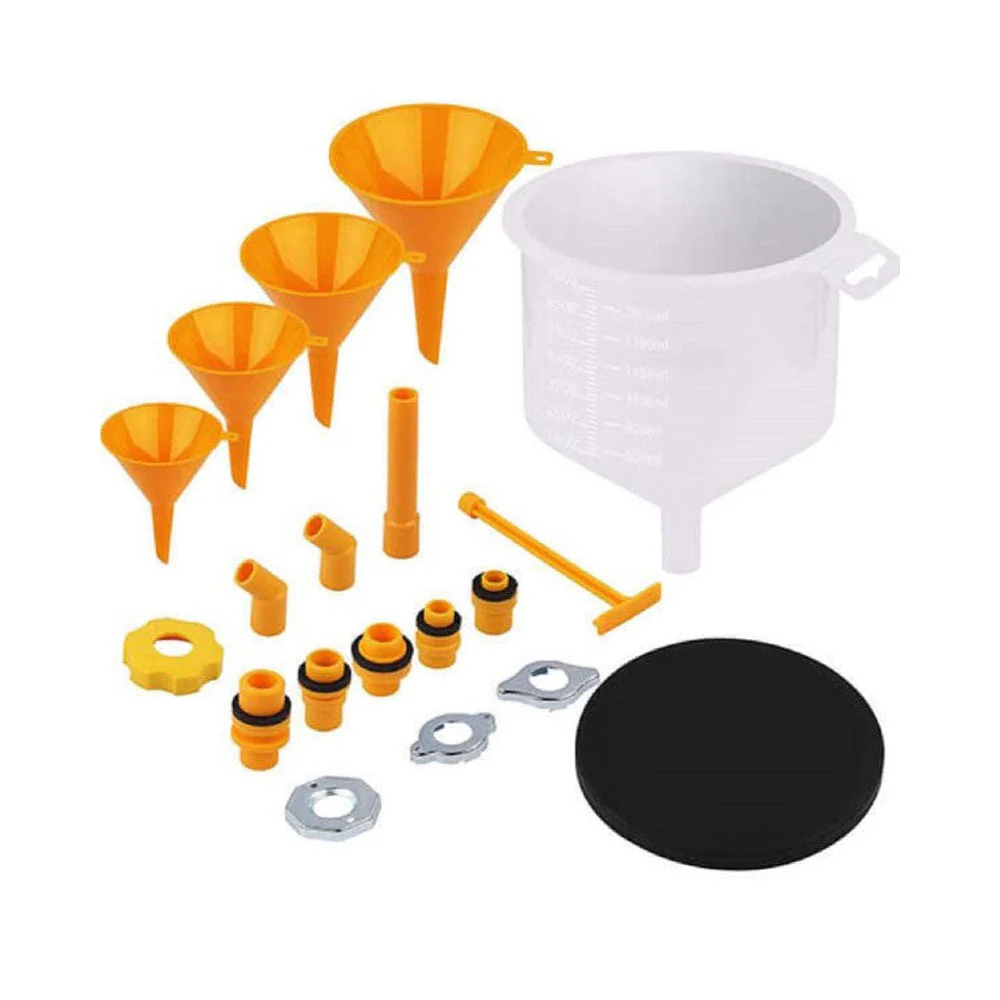 Spill Proof Car Radiator Coolant Filling Funnel Kit Universal Adapter