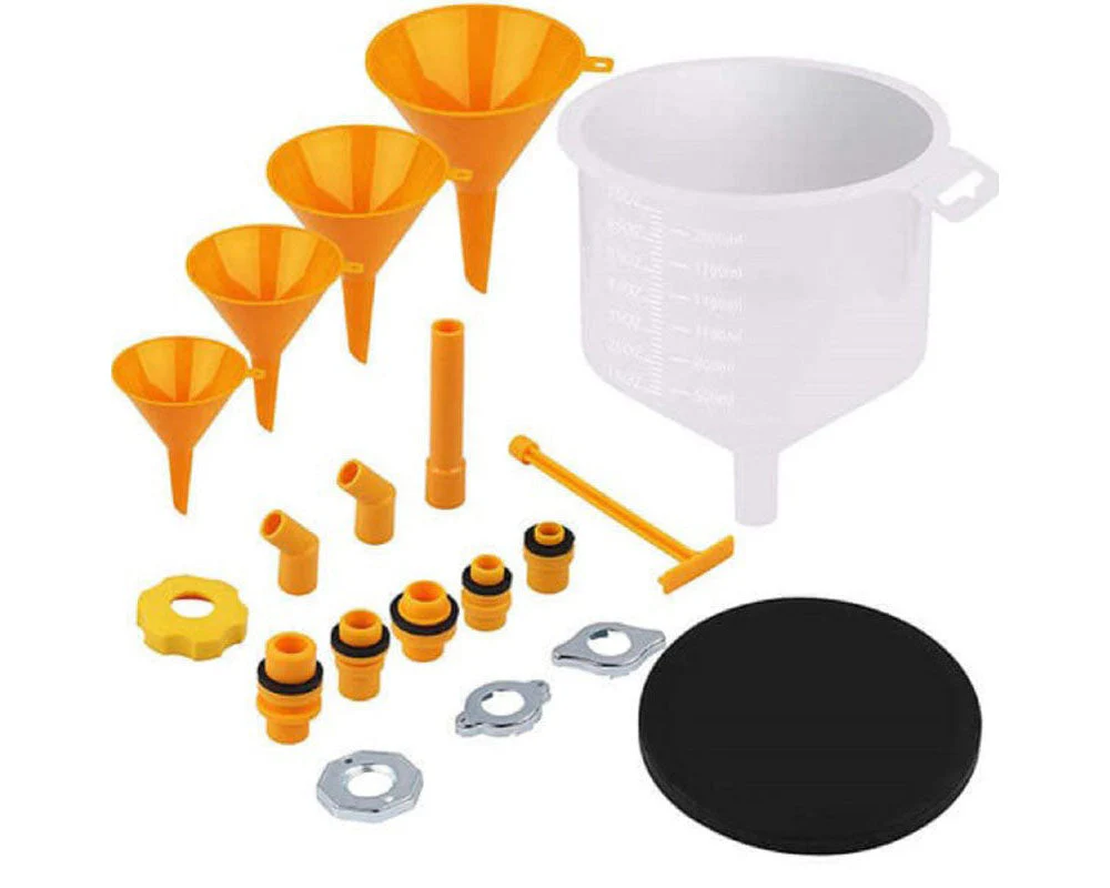 Spill Proof Car Radiator Coolant Filling Funnel Kit Universal Adapter - Image 10