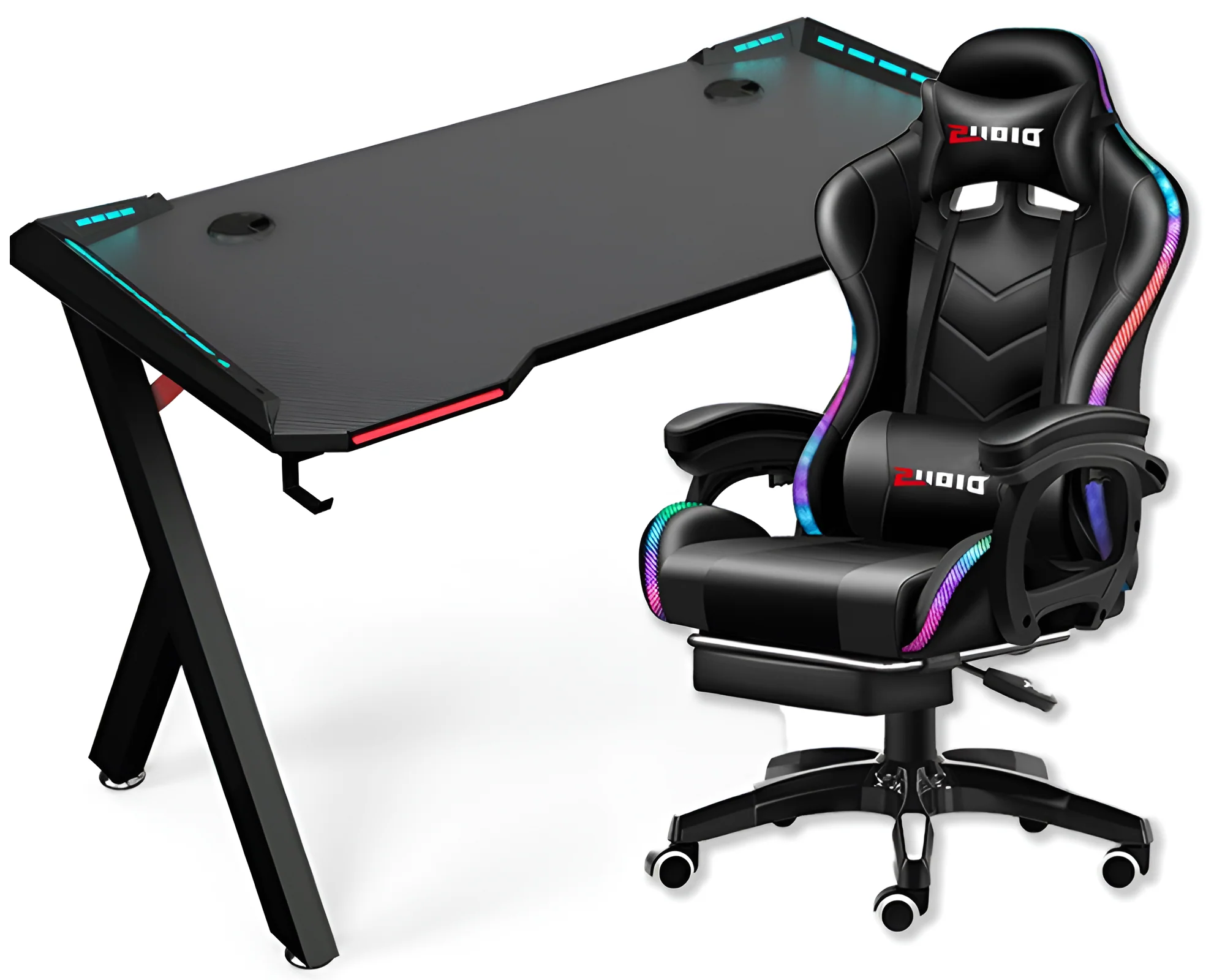 Gaming Chair with Desk – RGB Gaming Chair Combo with Gaming Desk Table - Image 11