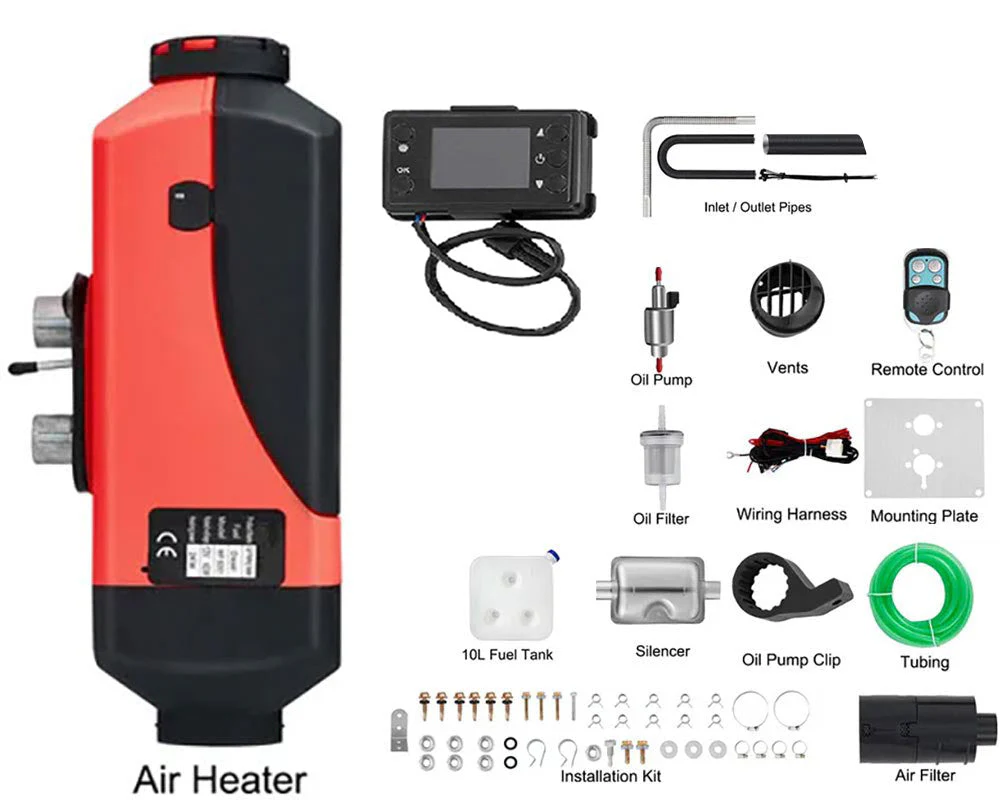 Diesel Air Heater 2KW 12V Parking Heater with 10L Tank LCD Switch - Image 10