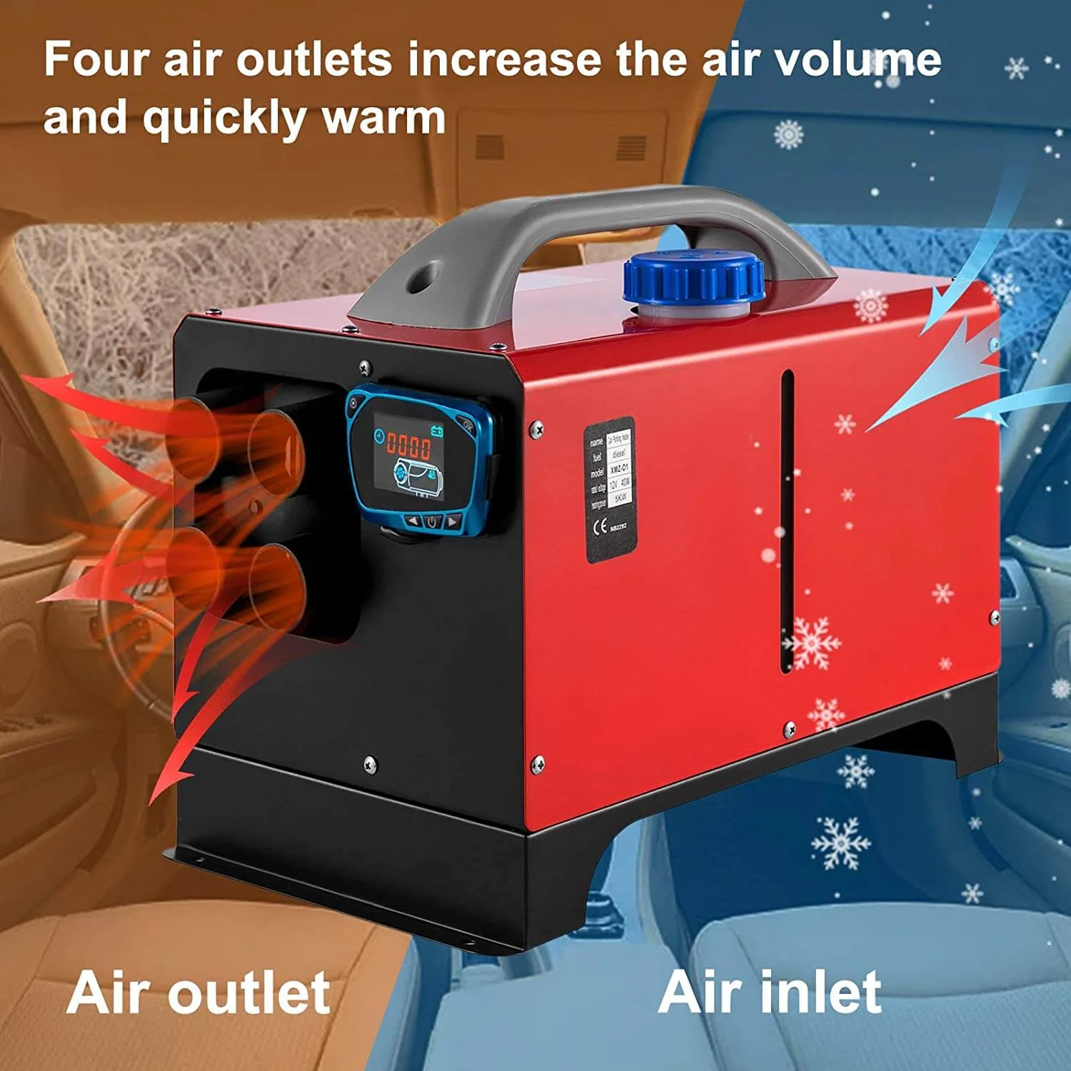 Diesel Air Heater 5KW 12V Full Kit - Image 3