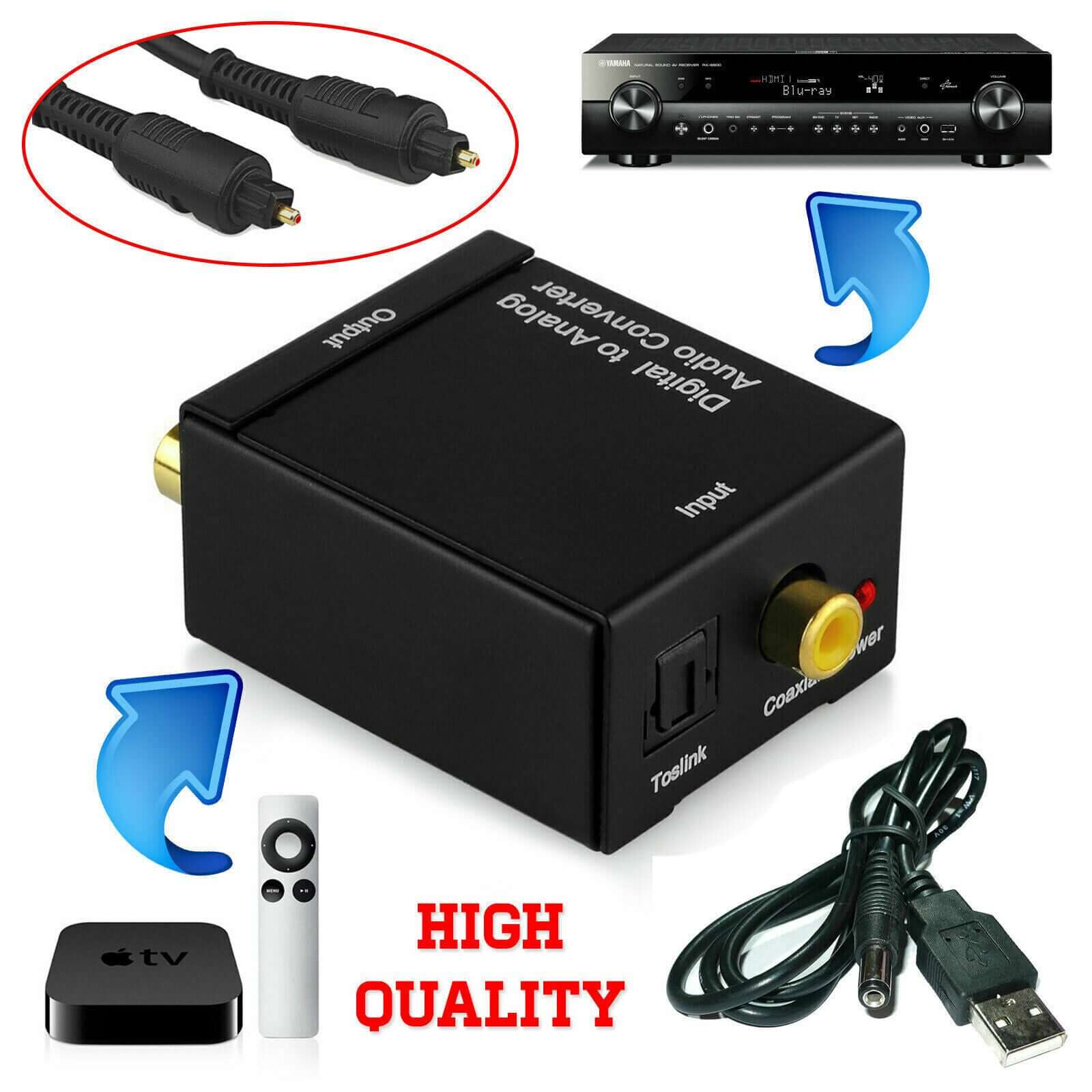 Analog RCA Audio Converter Digital Optical Toslink - Image 5