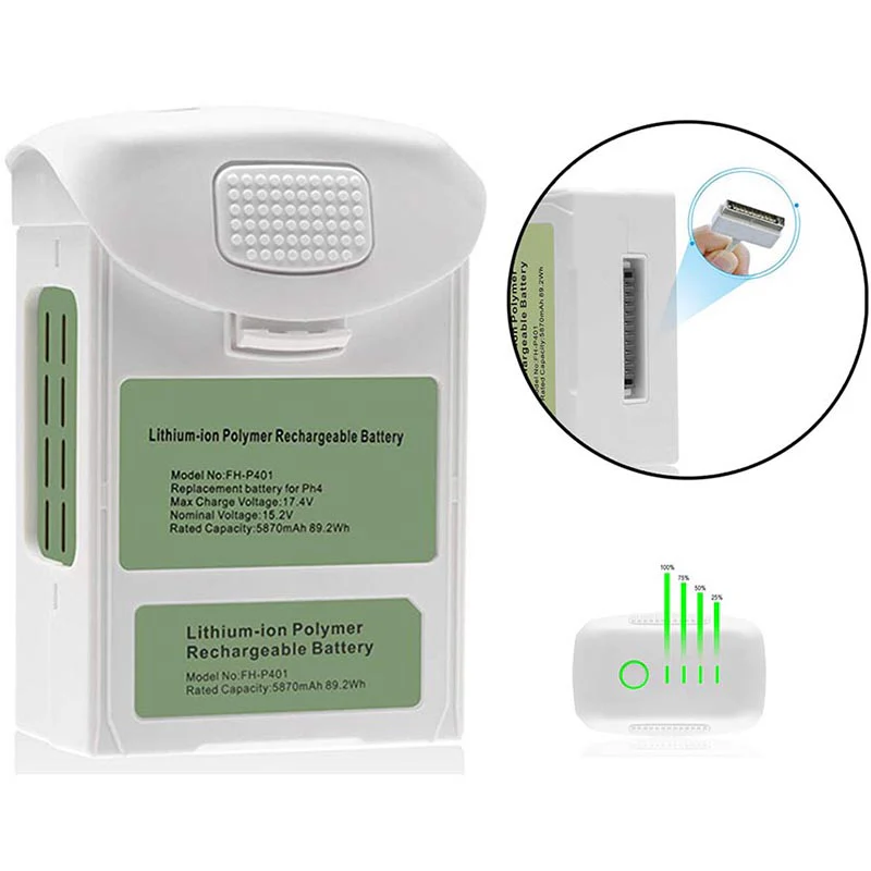 Replacement Battery for DJI Phantom 4 Pro 5870mAh Intelligent Flight