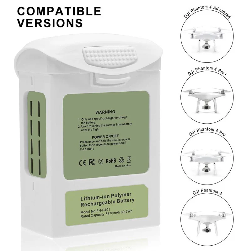 Replacement Battery for DJI Phantom 4 Pro 5870mAh Intelligent Flight - Image 10