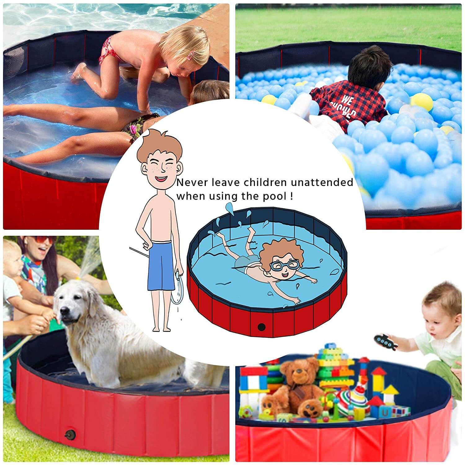 Dog Pet Swimming Pool 120cm - Image 6