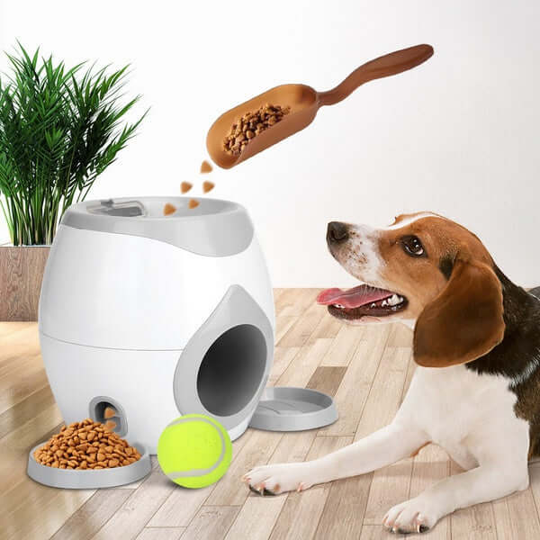 Fetch-N-Treat Dog Toy Tennis Ball Machine Fetch and Treat Toy - Image 4