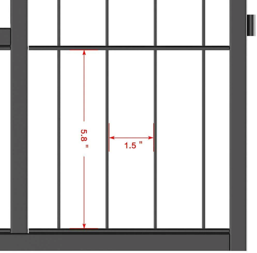 Foldable Dog Pet Playpen Metal Fence 8 Panel - Image 6