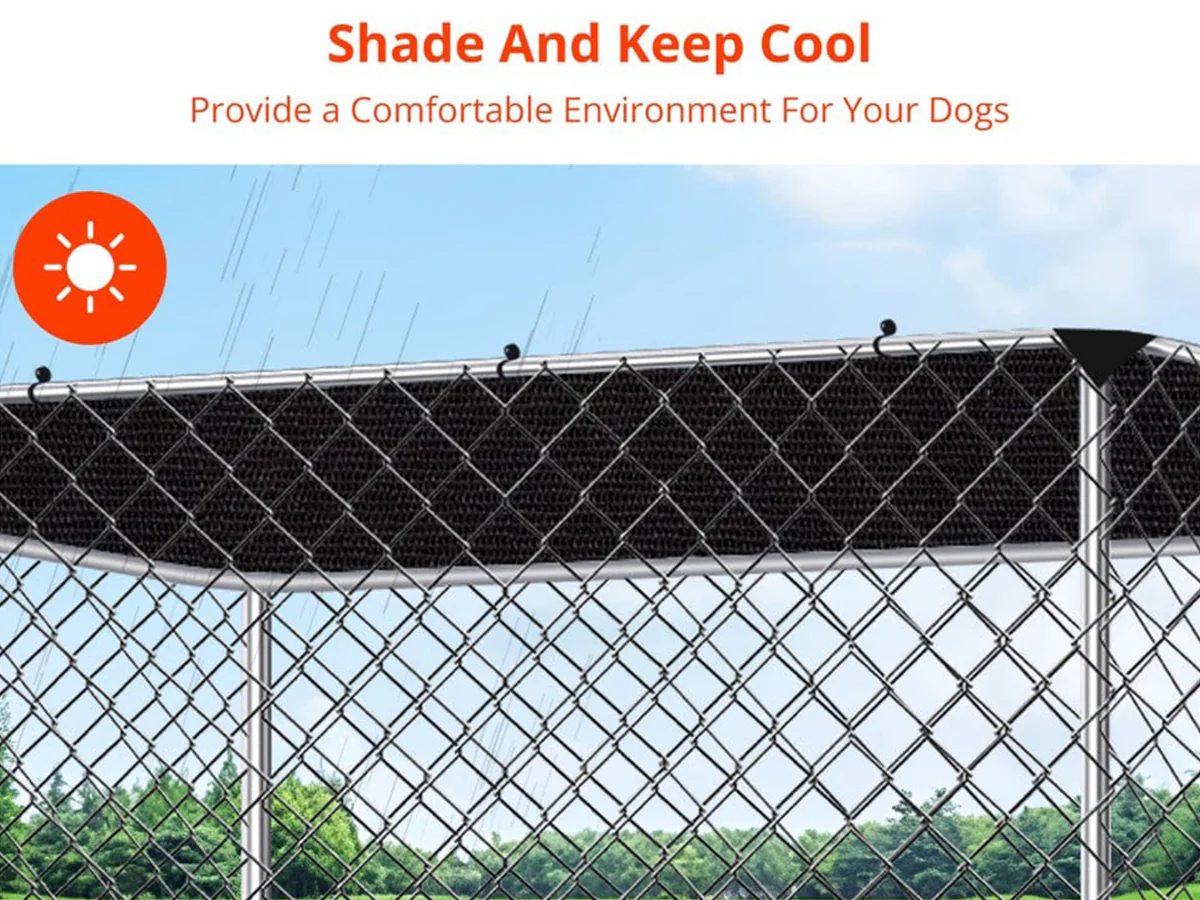 Outdoor Dog Run with Shade Sail - Image 5
