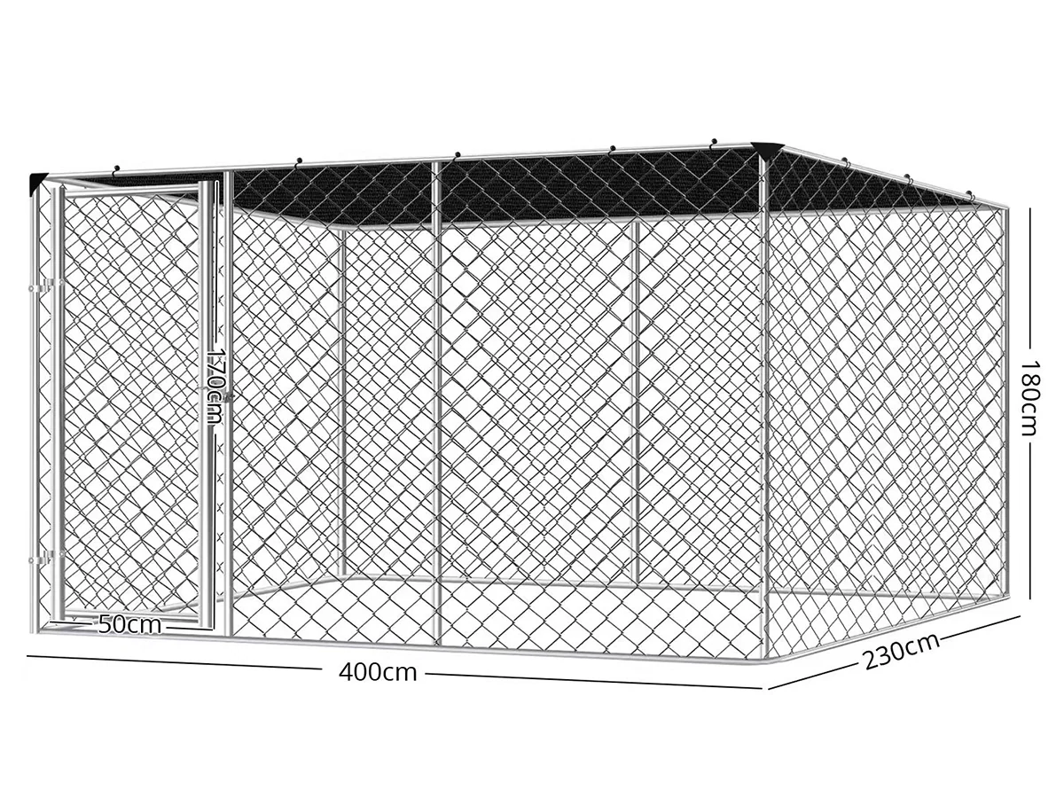 Outdoor Dog Run with Shade Sail - Image 3