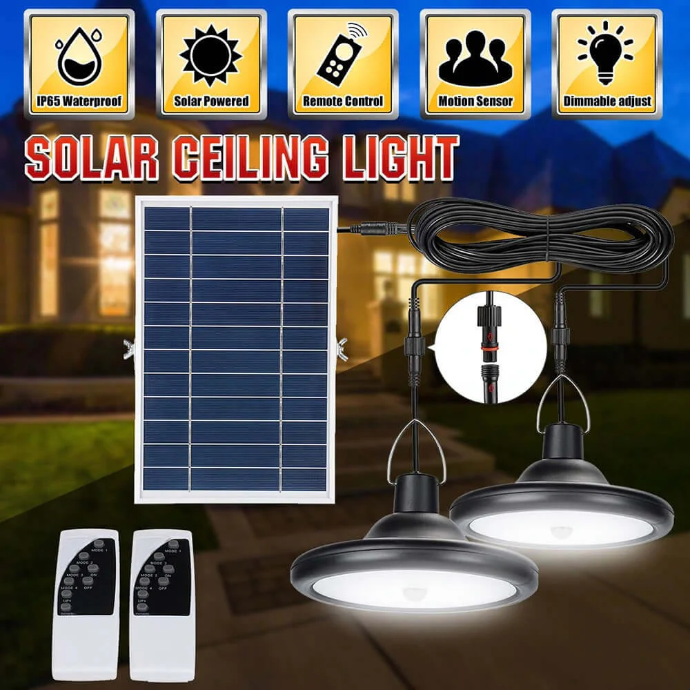 Waterproof Outdoor Solar Pendant Light - Image 3