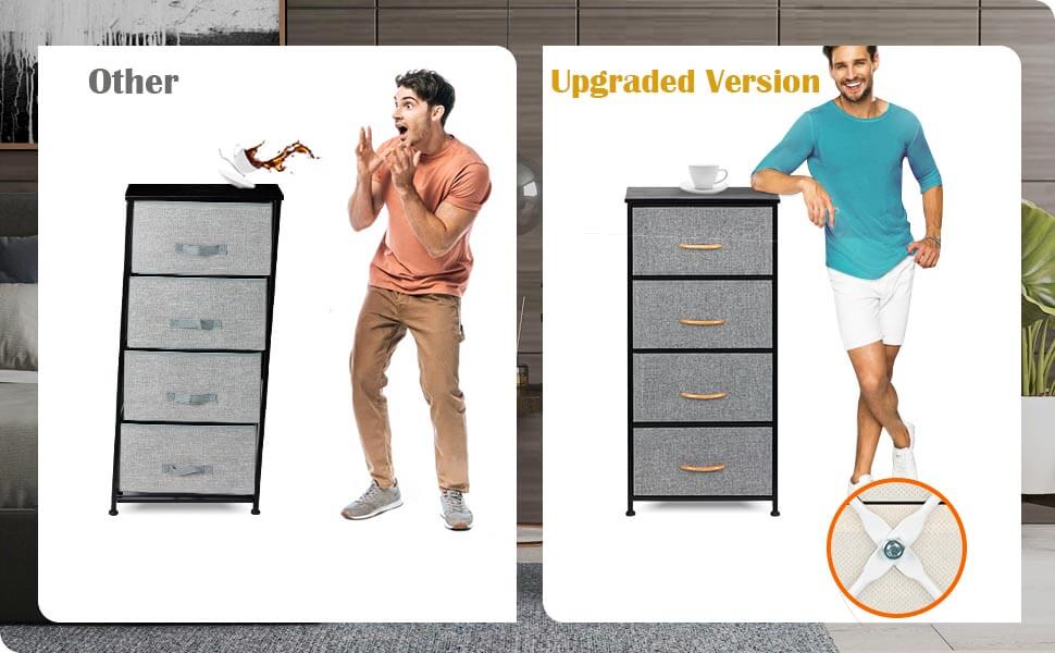 Chest of Drawers Tall boy 4 Drawers Storage Tallboy - Image 8