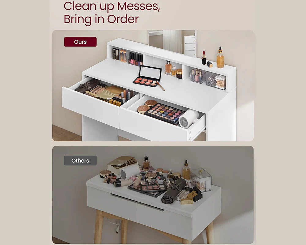 Dressing Table with Mirror - Image 7