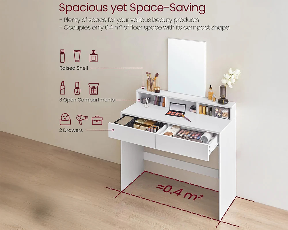 Dressing Table with Mirror - Image 9