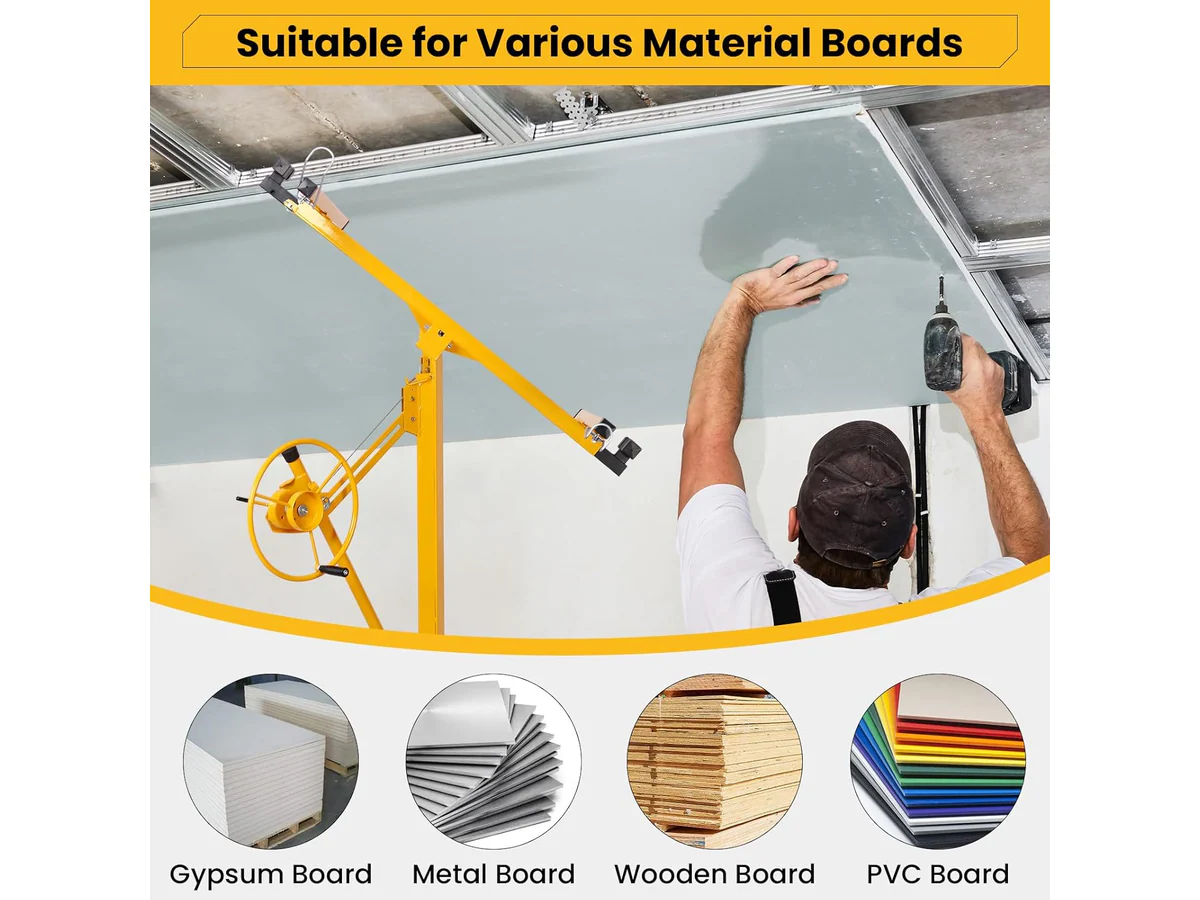 Drywall Panel Lifter 16FT Heavy Duty Plasterboard Hoist Drywall - Image 6