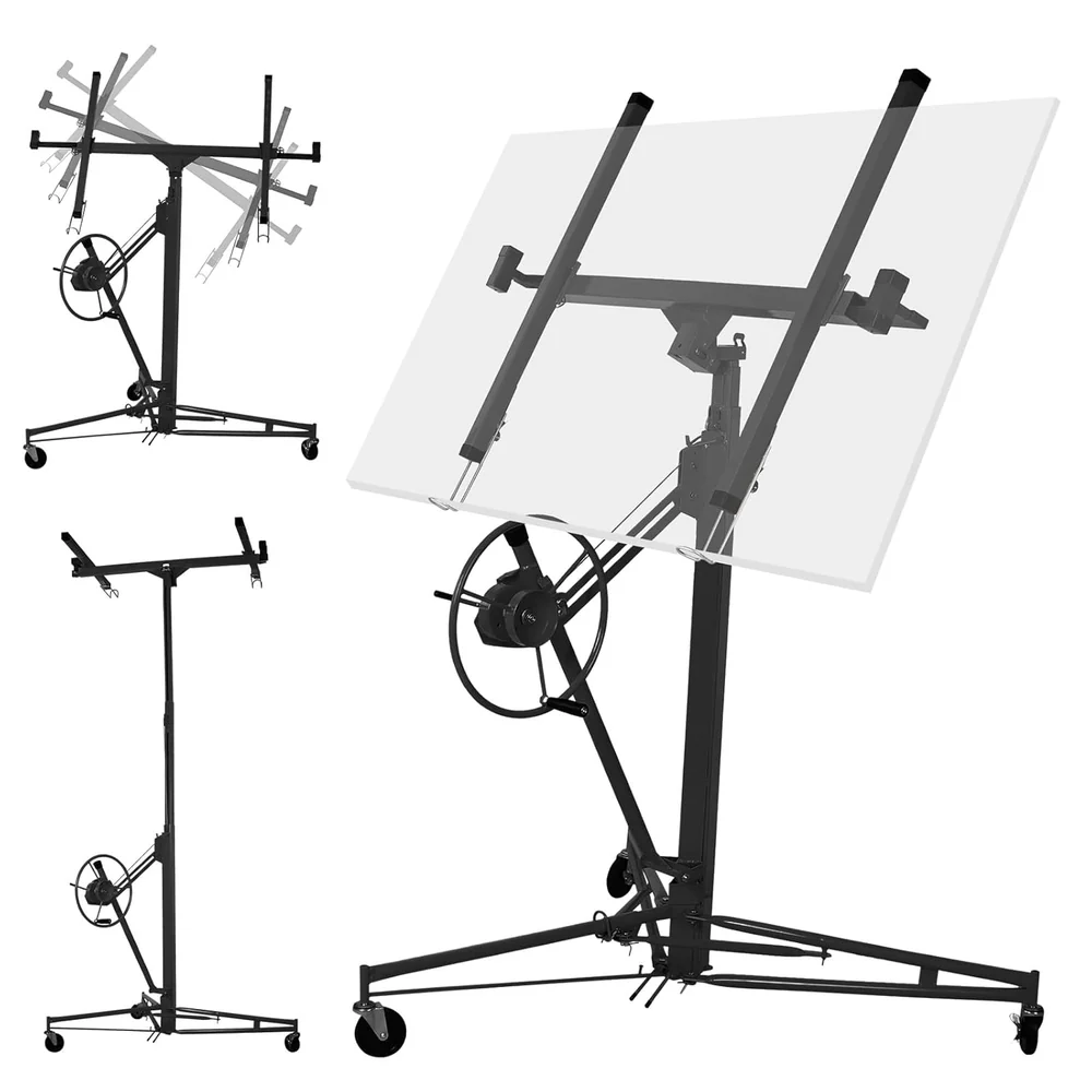 4.7M Drywall Panel Lifter 16FT Heavy Duty Plasterboard Hoist Drywall