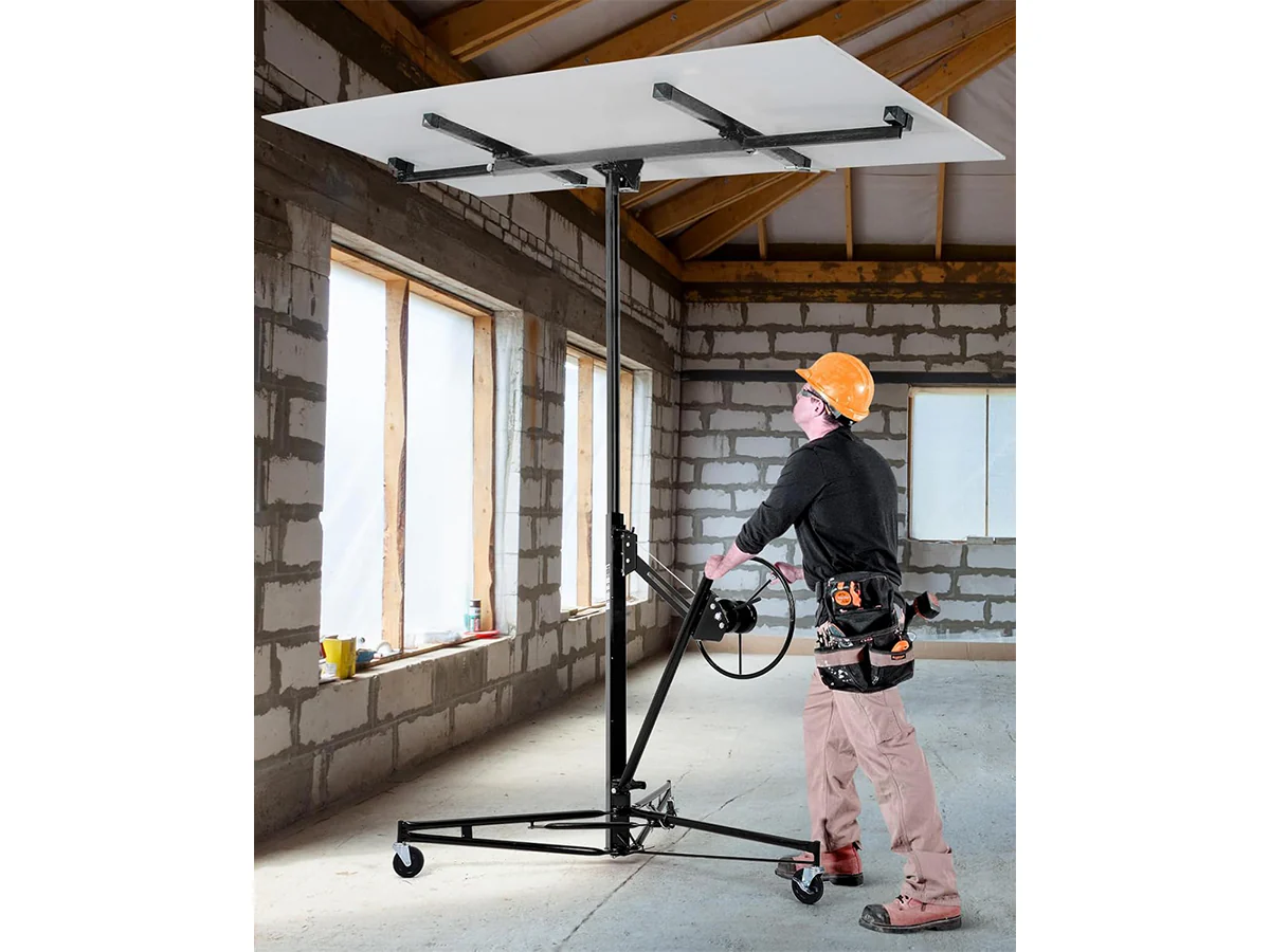 4.7M Drywall Panel Lifter 16FT Heavy Duty Plasterboard Hoist Drywall - Image 7