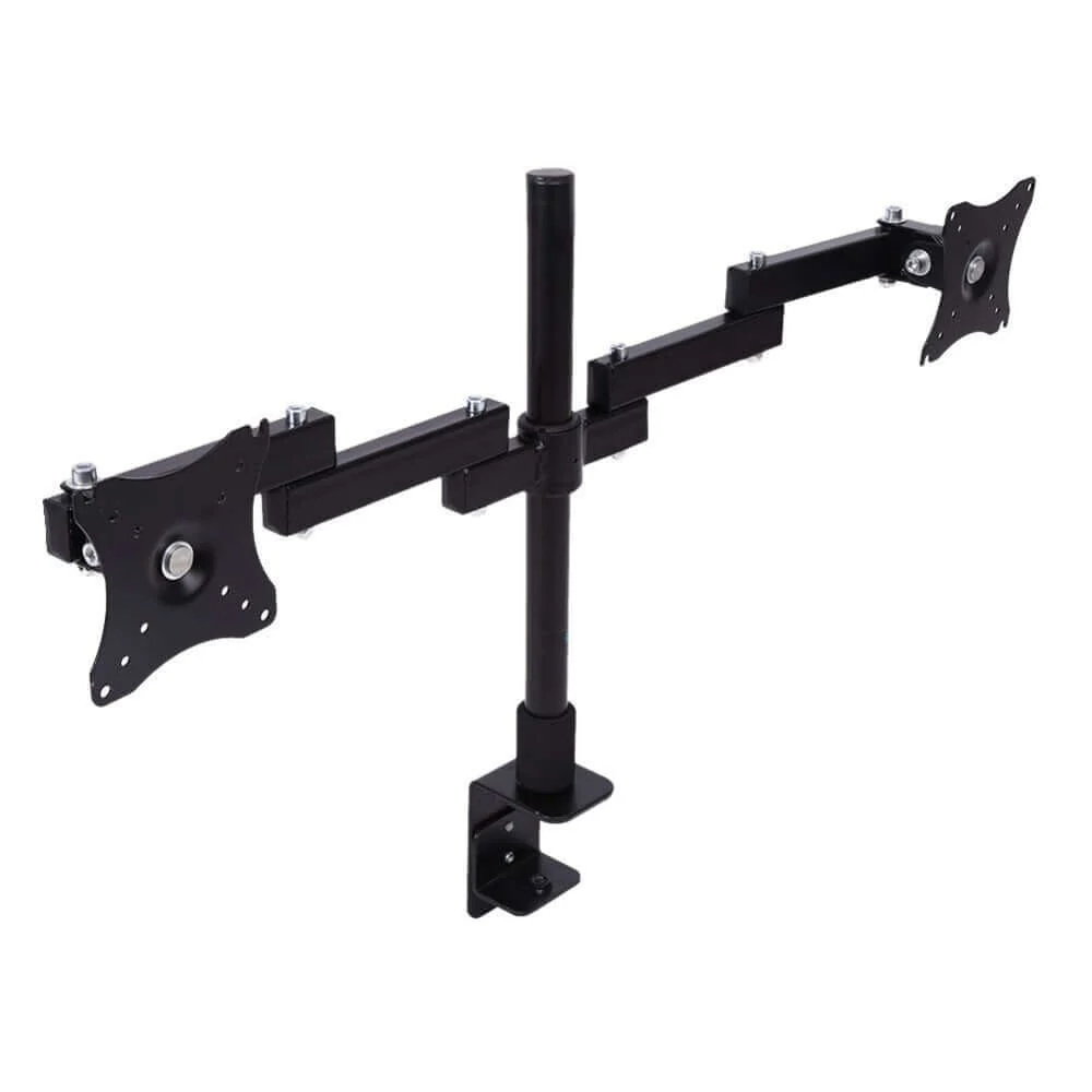 Dual Monitor Stand Bracket Mount 14"-24" Screens 360-degree Rotation - Image 6