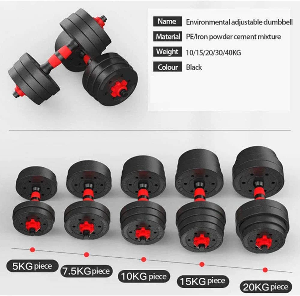 Adjustable Dumbbells 2 In 1 20 Kg - Image 5