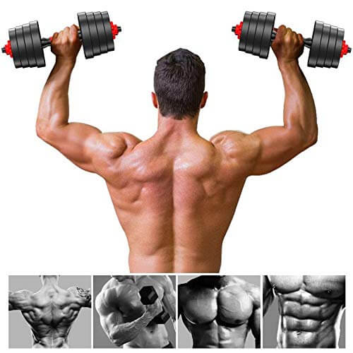 30kg Adjustable Weights Dumbbell Barbell Set - Image 7