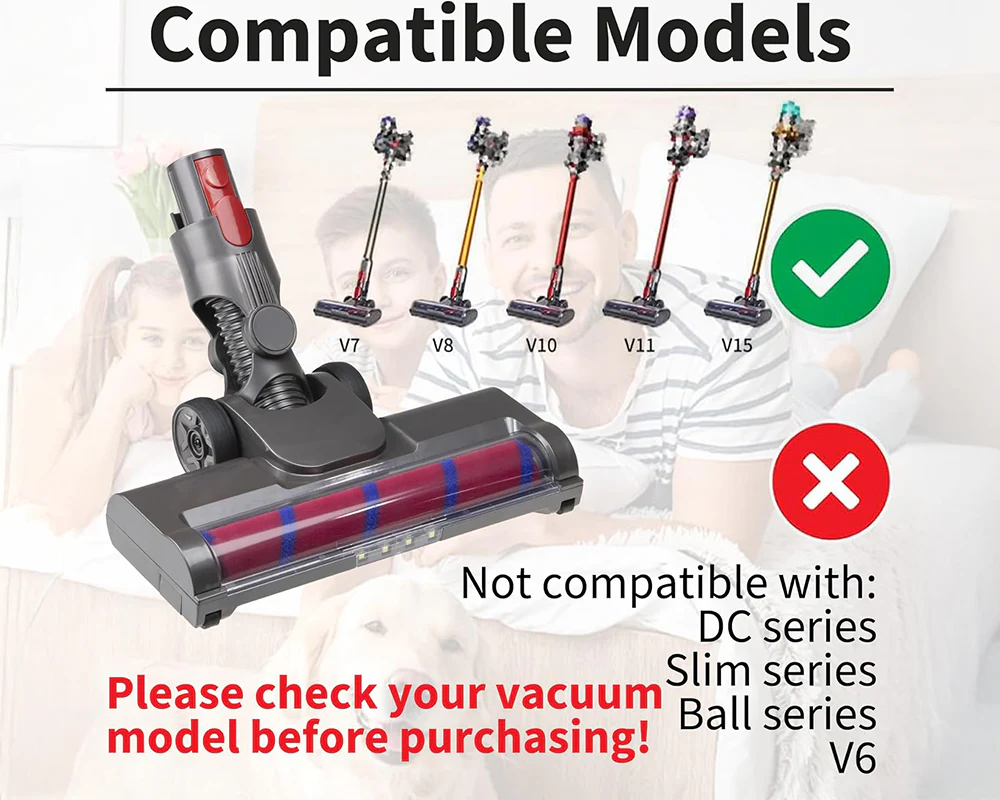 Dysons V7 V8 V10 V11 V15 Vacuum Cleaners Brush Head - Image 9