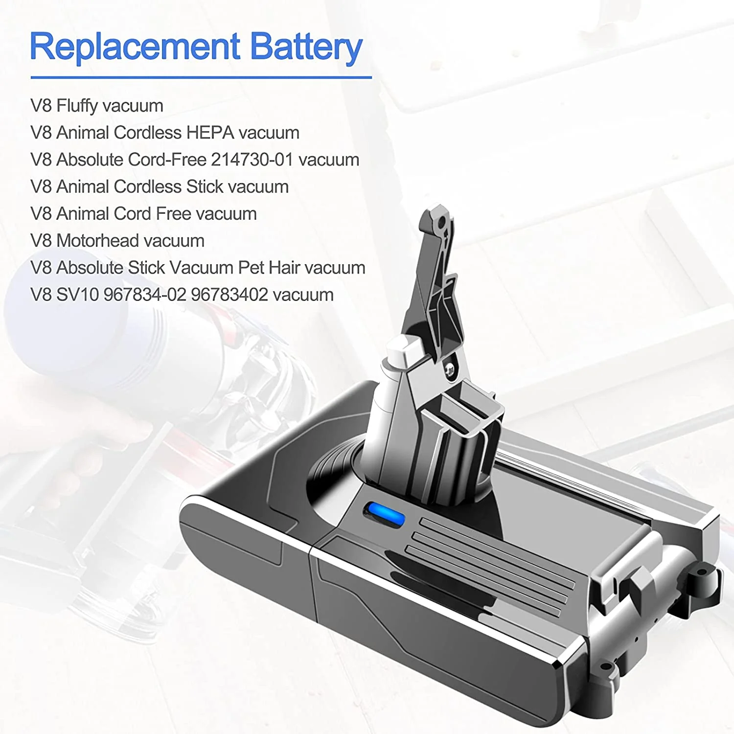 3000mAh Dyson V8 Battery Replacement - Image 6
