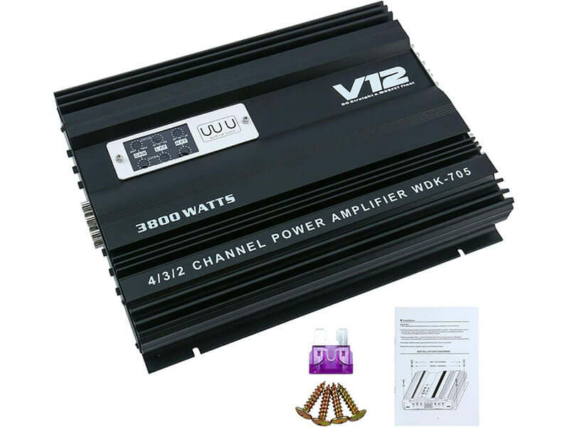 4 Channel Car Amplifier High Power 3800W Car Audio Amp - Image 2