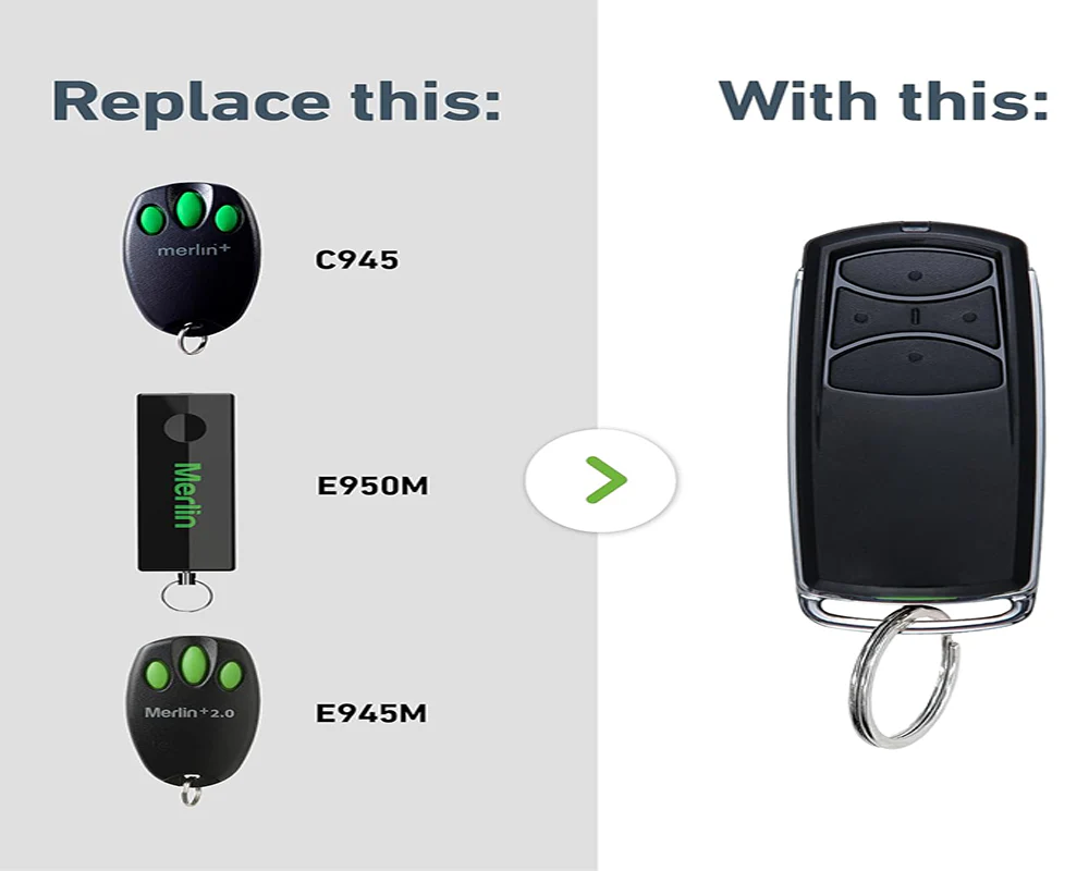 E960M Garage Door Remote Merlin+ 2.0 Replacement Garage Door Remote - Image 5