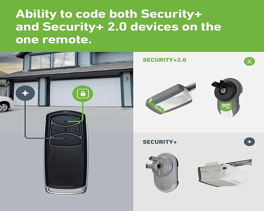 E960M Garage Door Remote Merlin+ 2.0 Replacement Garage Door Remote - Image 6